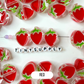 Chunky Transparent Strawberry Bead (25.5x19mm)