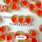 Chunky Transparent Strawberry Bead (25.5x19mm)