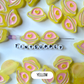 Chunky Frosted Purple, Pink, Yellow, White, Blue Planet Enamel Acrylic Bead