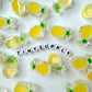 Chunky Transparent Yellow Pineapple Acrylic Bead (25x15mm)
