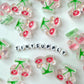 Chunky Transparent Pink Cherry Animal Acrylic Bead (22.5x26mm)