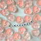 Chunky Transparent Pearl Pink Peach Acrylic Bead (20x21.5mm)