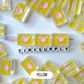 Chunky Mixed Color Love Letter Acrylic Bead (21x16mm)