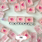 Chunky Mixed Color Love Letter Acrylic Bead (21x16mm)