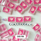 Chunky Mixed Color Love Letter Acrylic Bead (21x16mm)