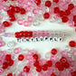9MM Translucent Valentines Day Themed Pony Beads
