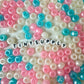 9MM Pink Blue Princess Themed Pony Beads