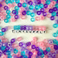 9MM Purple Pink Mermaid Themed Pony Beads