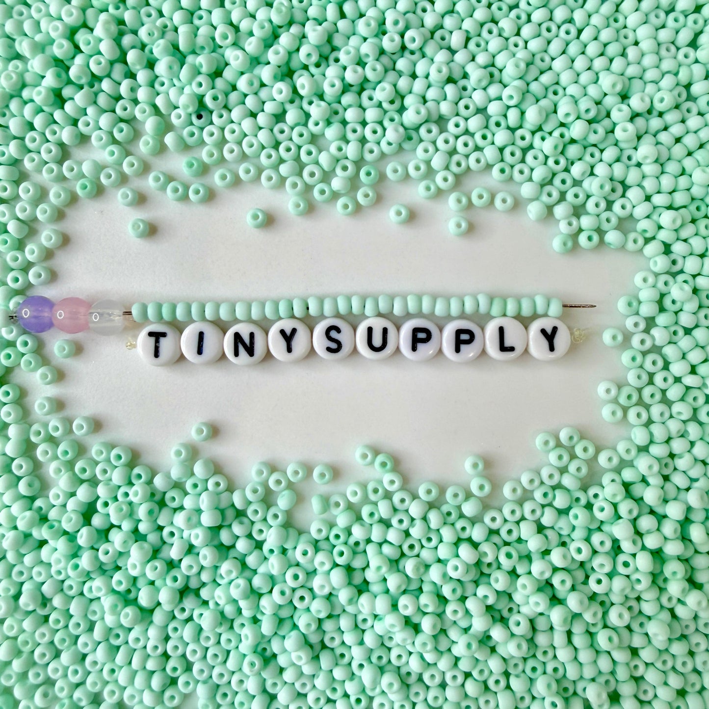 3MM Frosted Light Green 8/0 Glass Seed Beads D41-01