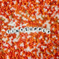 3MM Orange Mixer 8/0 Glass Seed Beads D54-12