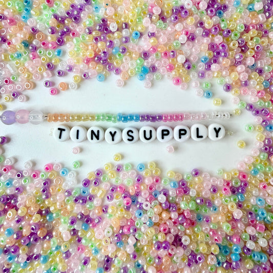3MM Translucent Rainbow Mixer 8/0 Glass Seed Beads D54-11