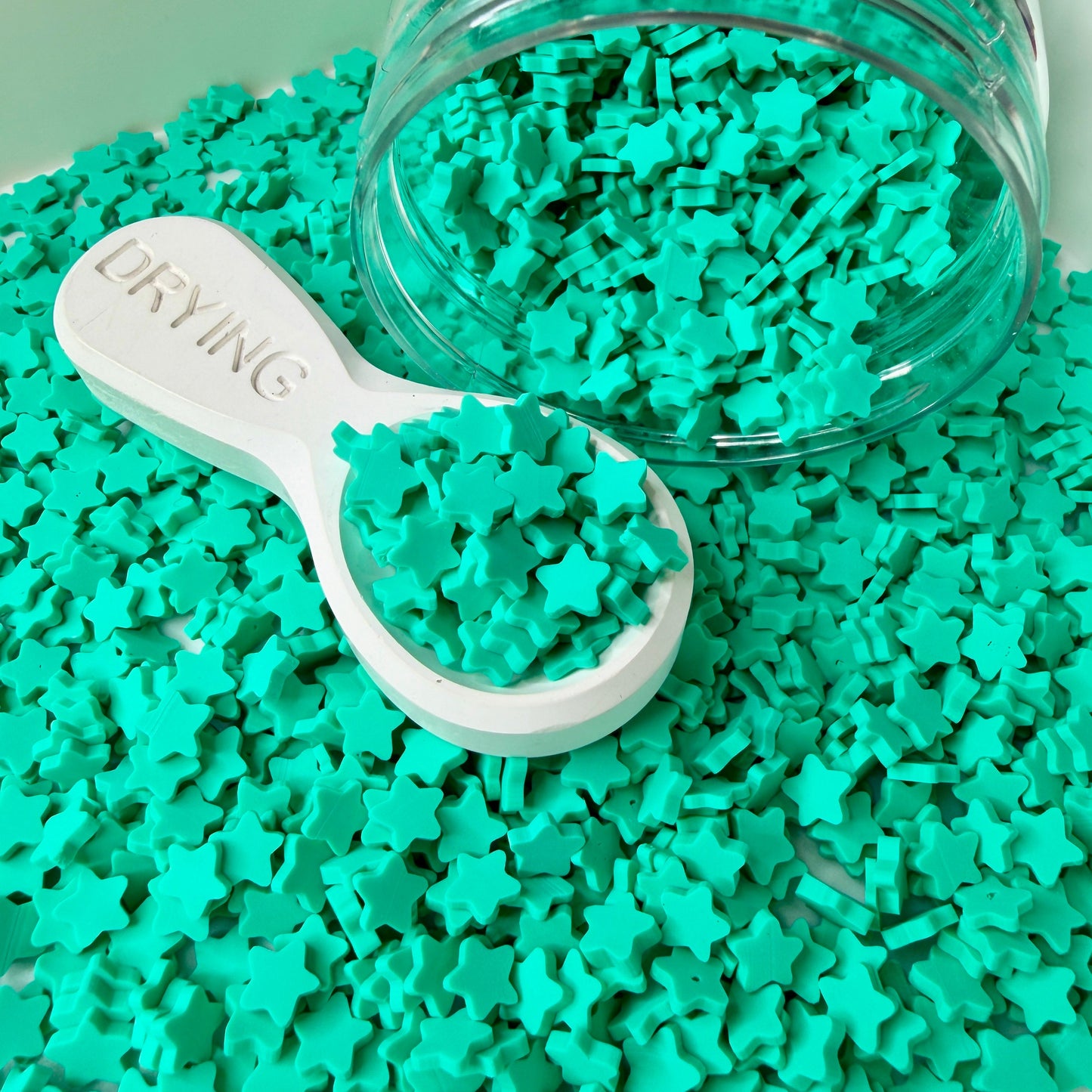 8MM Green Star Polymer Clay Sprinkle Piece (NOT EDIBLE) D54-20