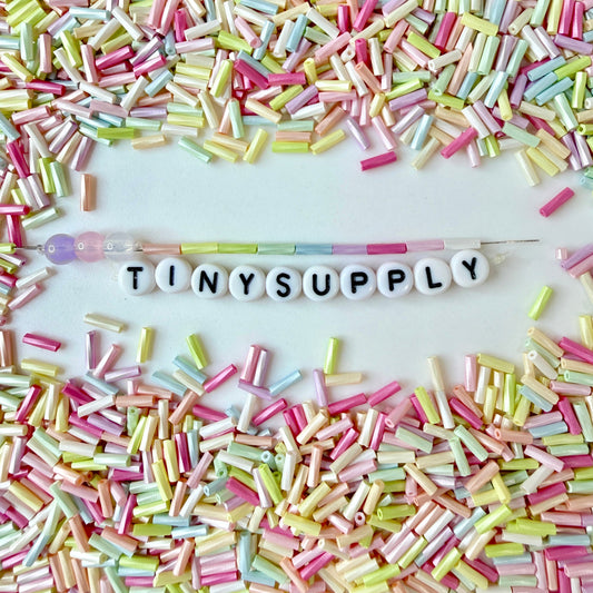 7mm x 2mm Macaron Colors, Round Tube Glass Seed Beads (D54-03)