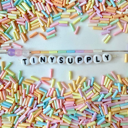 7mm x 2mm Pastel Colors, Round Tube Glass Seed Beads (D54-04)