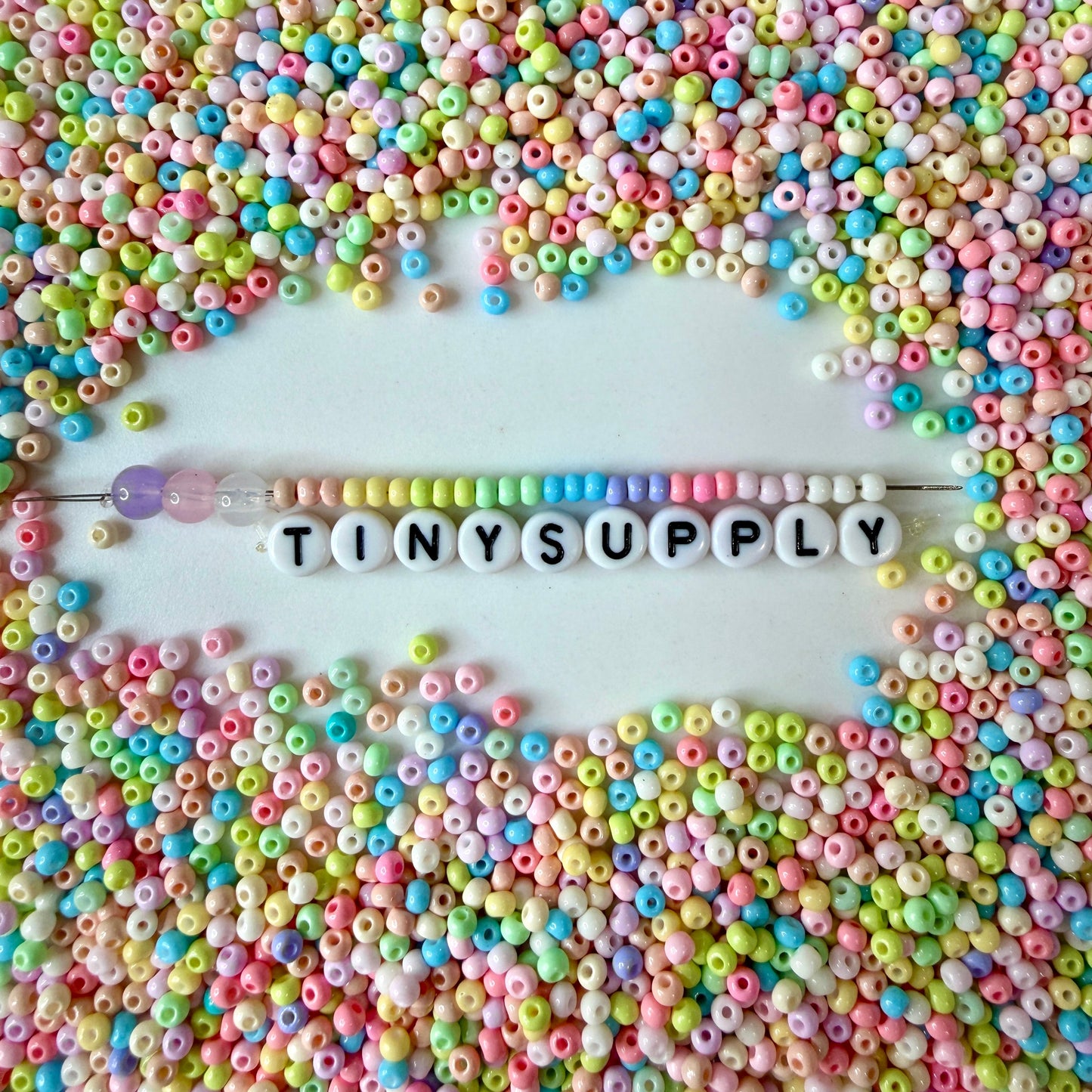 3MM Pastel Party Mix 8/0 Glass Seed Beads D54-05