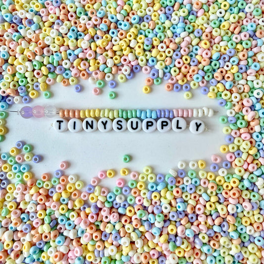 3MM Mute Rainbow Mix 8/0 Glass Seed Beads (D54-06)