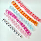 Cute Transparent Rainbow Colored Acrylic Chain Links Pieces (12mm x 9mm)