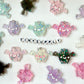 Glitter Bat Resin Charms with eyepins (38mm x 24mm)