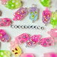 Colorful Fruit Popsicle Charm (17mm x 33mm)