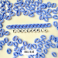 Blue, Green, Pink Colored Acrylic Chain Links Pieces (12mm x 9mm)