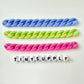 Cute Rainbow Colored Acrylic Chain Links Pieces (12mm x 9mm)