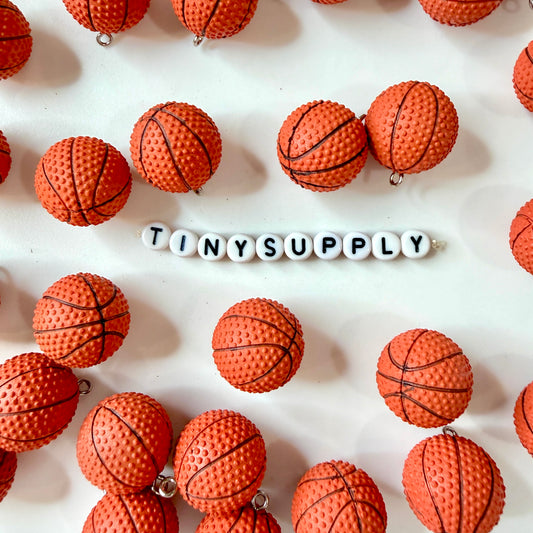 22MM Basketball Charm (Brown, Yellow, Pink)