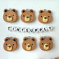 20MM Stitched Brown Bear Charm
