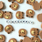20MM Stitched Brown Bear Charm