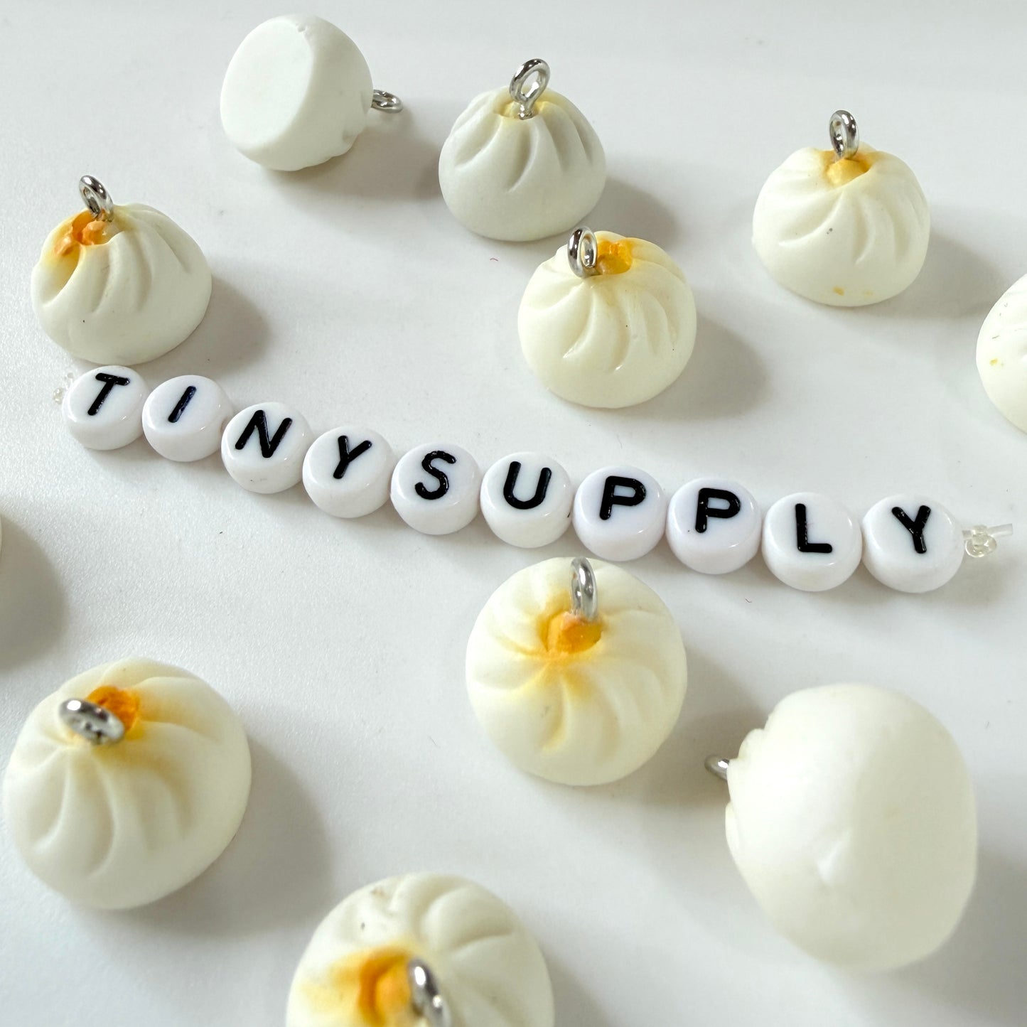 Cute Steamed Bun Charms (12mm x 15mm)