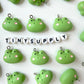 Cute Derpy Frog Face Charm (21mm x 14mm)