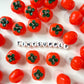 Small Persimmon Charm Style Pendant (17MM)