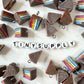 Cute Chocolate Cake Slice Piece Charm (21mm x 12mm)