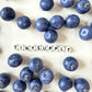 Blueberry Resin Charm, Fruit Themed (13MM x 16MM)