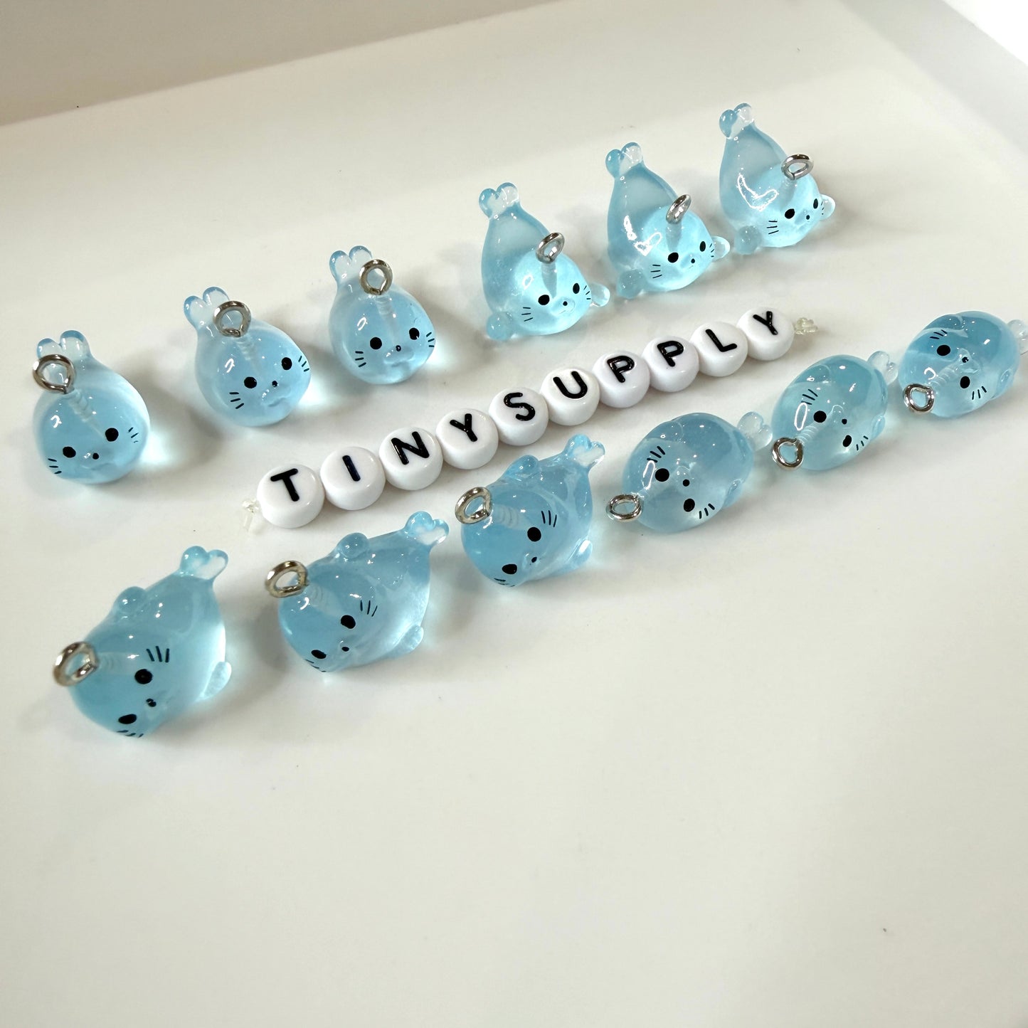 Translucent Blue Seals, Lazy Seal Charms (Multiple Styles)