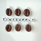 15MM x 12MM Coffee Bean, Food Themed Resin Charms