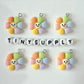 Rainbow Flower with Happy Face Charm (19MM X 19MM)