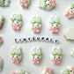 Birthday Party Bear, Bunny, and Star Themed Cartoon Character Flatback Cabochons