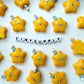 Birthday Party Bear, Bunny, and Star Themed Cartoon Character Flatback Cabochons