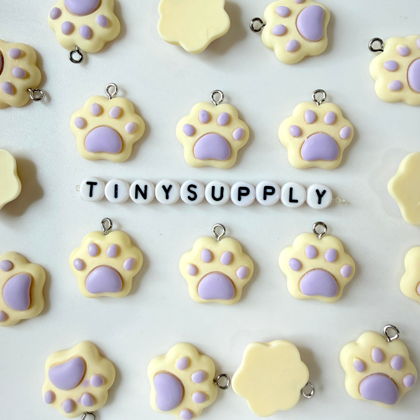 18MM Cute Puffy Cat Paws (Pink, Purple, Yellow, Blue, Brown)