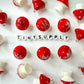 Red Topped Mushroom Charm (22mm x 15mm)