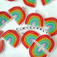27MM x 39MM Acrylic Rainbow Charm with Ring