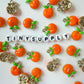 Cute Orange Enamel Charm (17x12x5mm, Hole: 2mm)