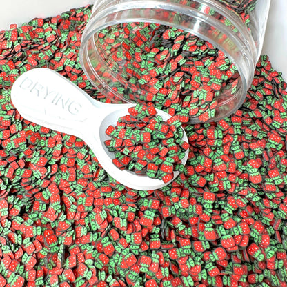 5MM/10MM Nostalgic Strawberry Candy Polymer Clay Sprinkle(NOT EDIBLE)
