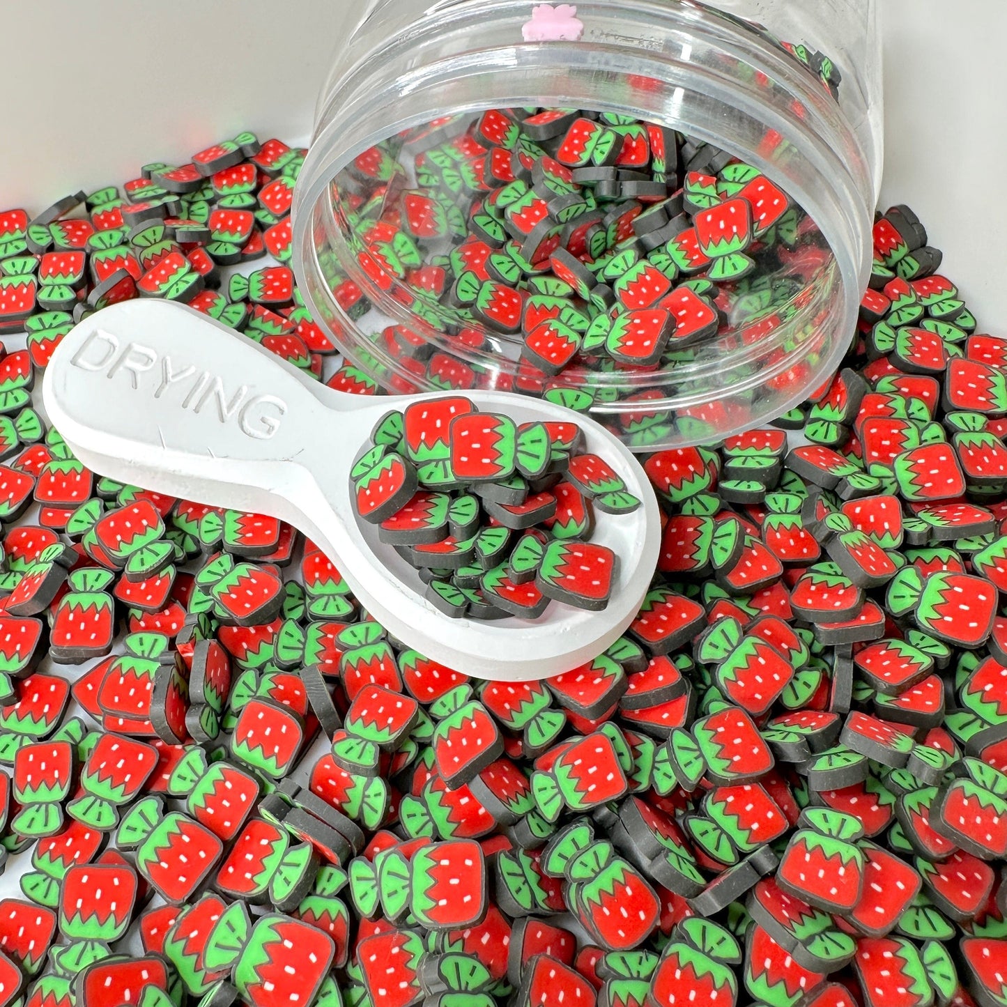 5MM/10MM Nostalgic Strawberry Candy Polymer Clay Sprinkle(NOT EDIBLE)