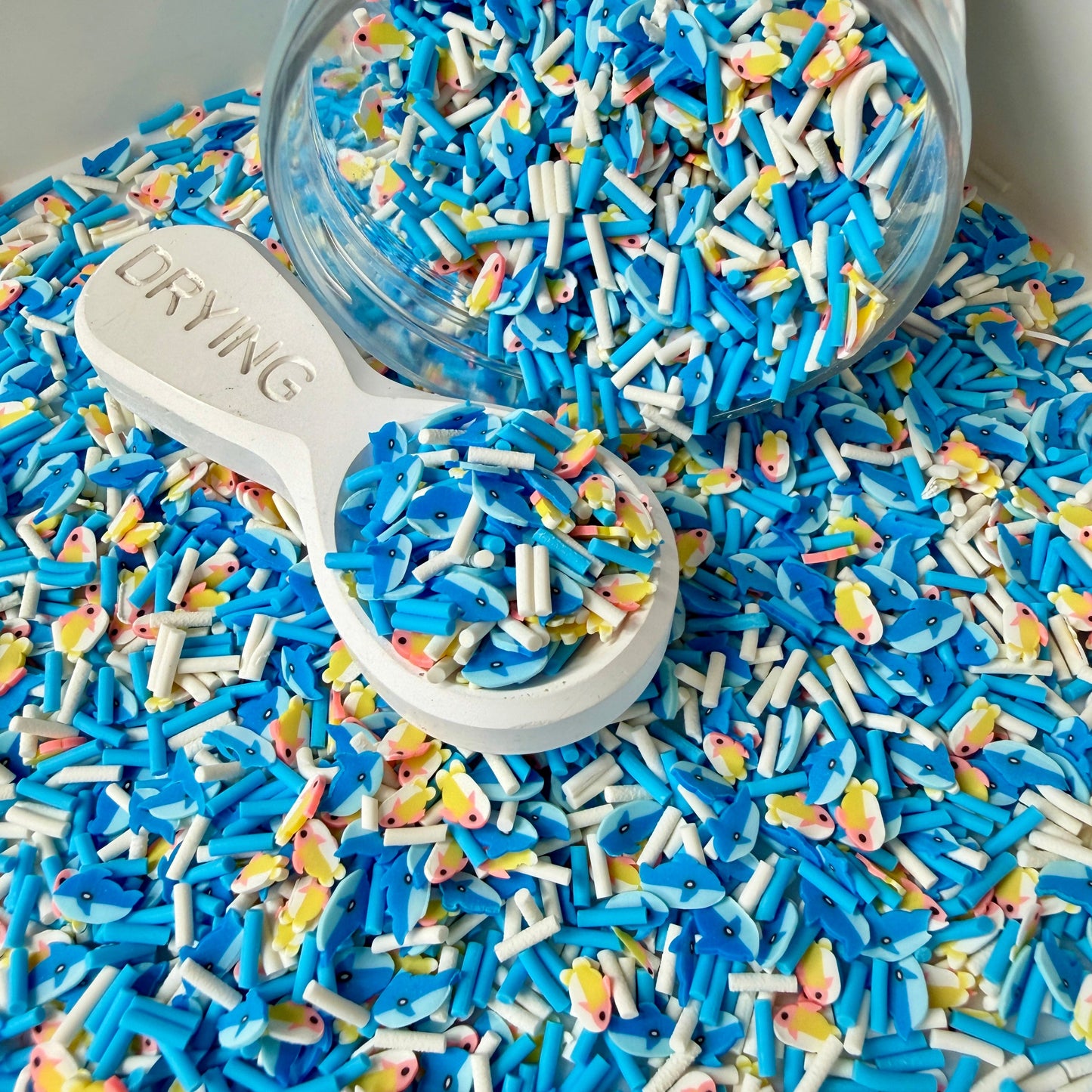 Shark and Goldfish Polymer Clay Sprinkle Mix (NOT EDIBLE) D52-26