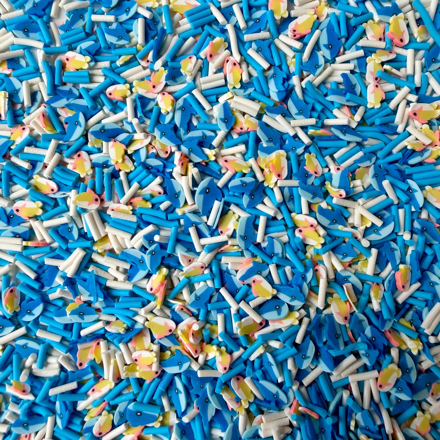 Shark and Goldfish Polymer Clay Sprinkle Mix (NOT EDIBLE) D52-26