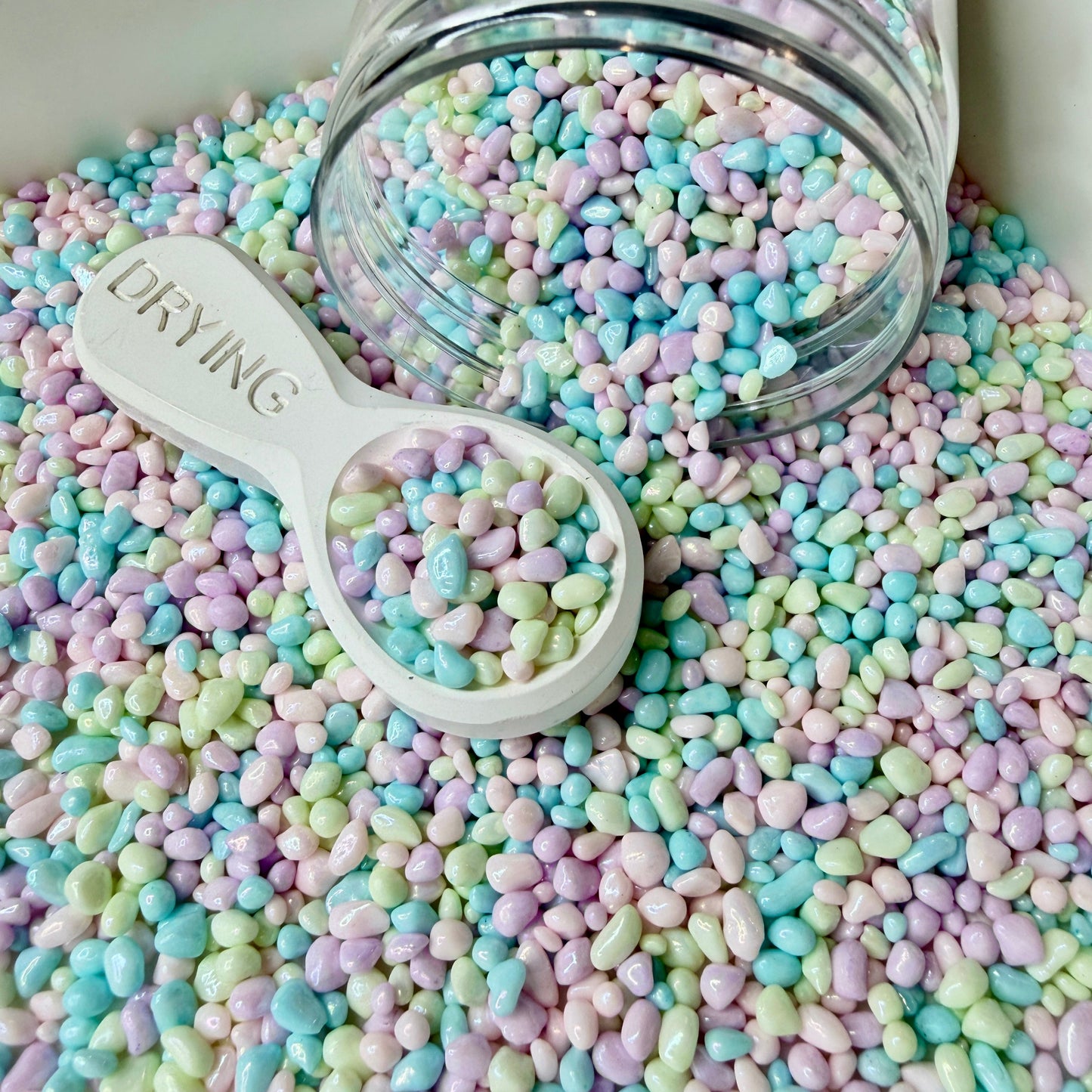 2MM-4MM Rainbow Pastel Faux Pebble Mix (NOT EDIBLE) D50-09