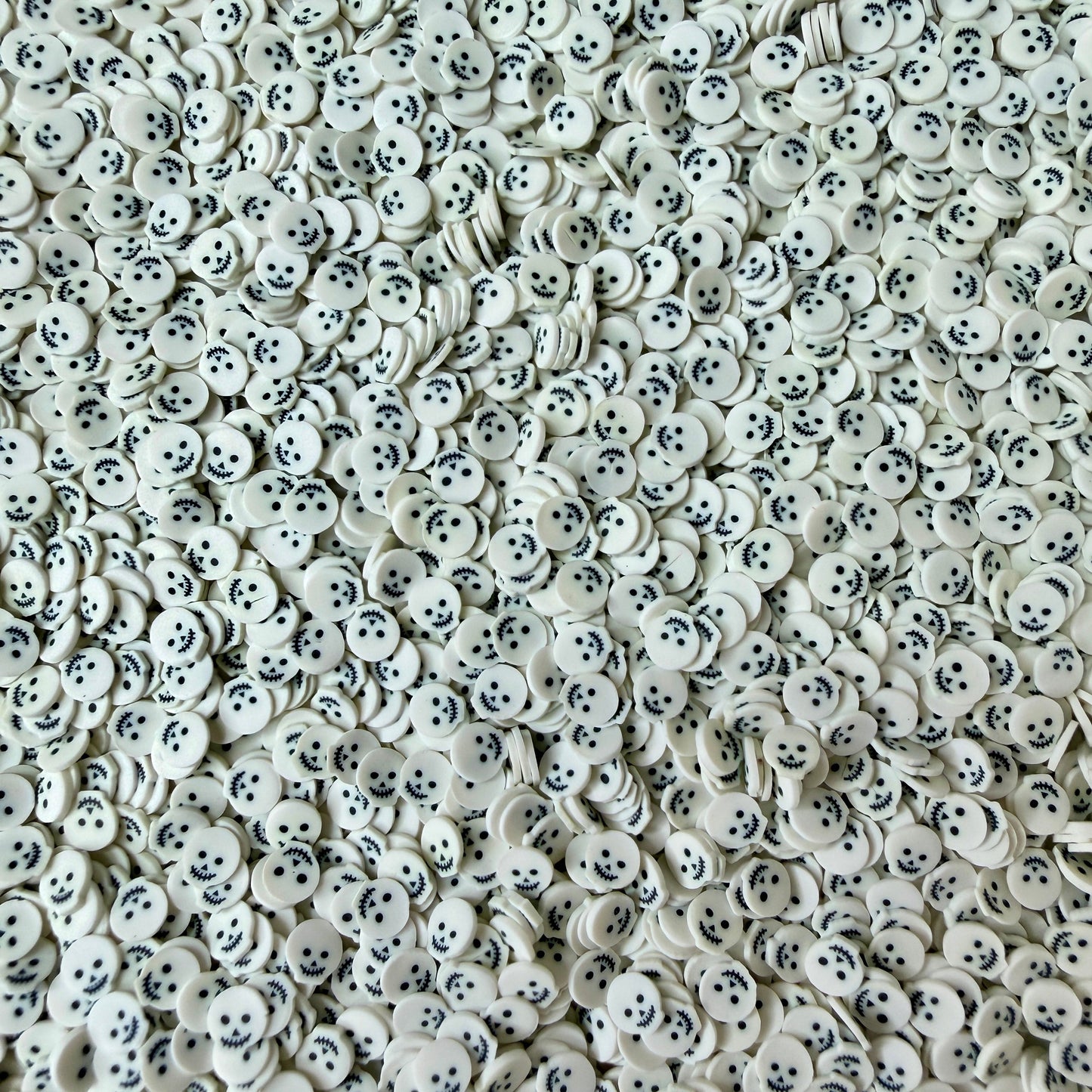 5MM White Skull Polymer Clay Sprinkle (NOT EDIBLE) D49-26