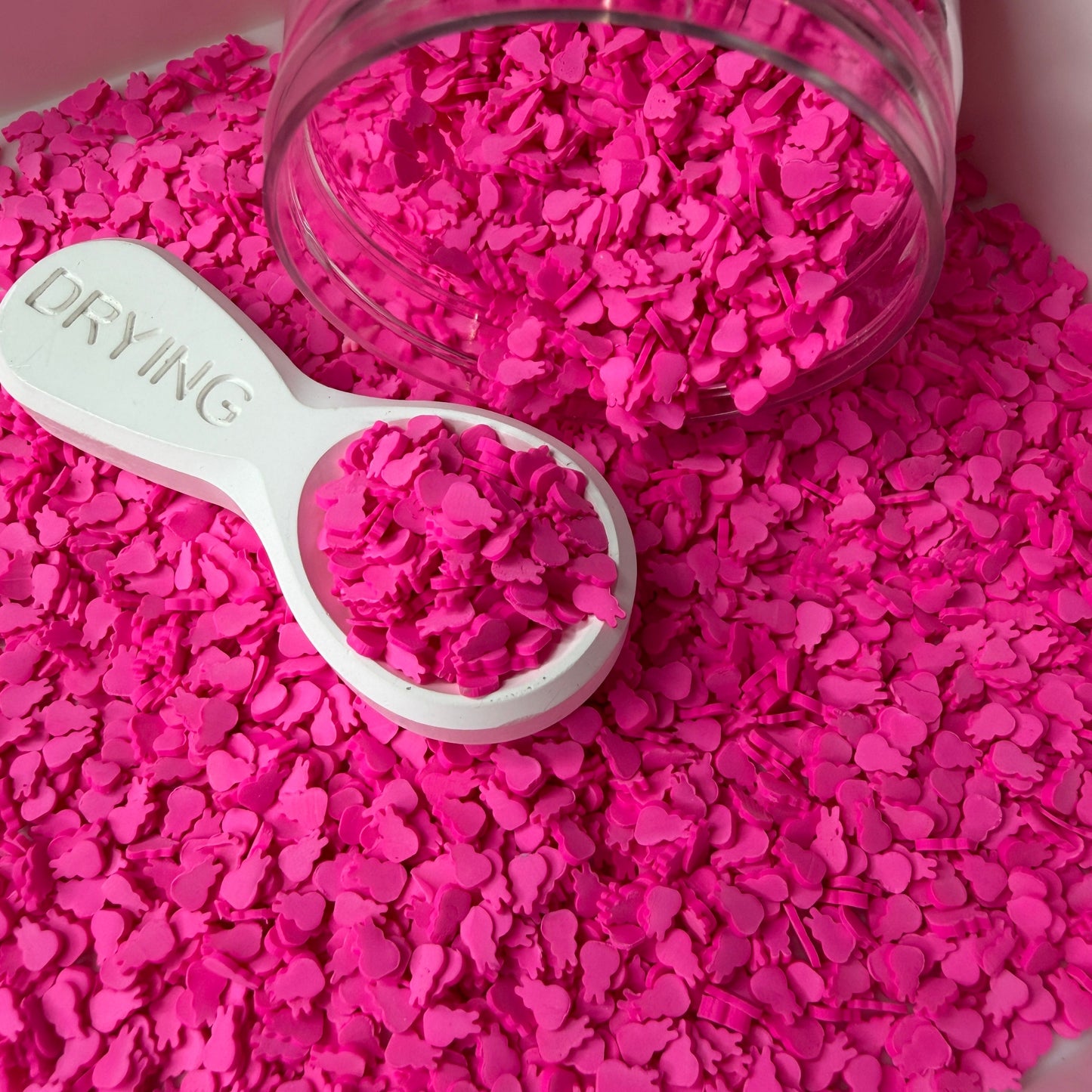 5MM Dark Pink Bunny Polymer Clay Sprinkle (NOT EDIBLE) D50-24