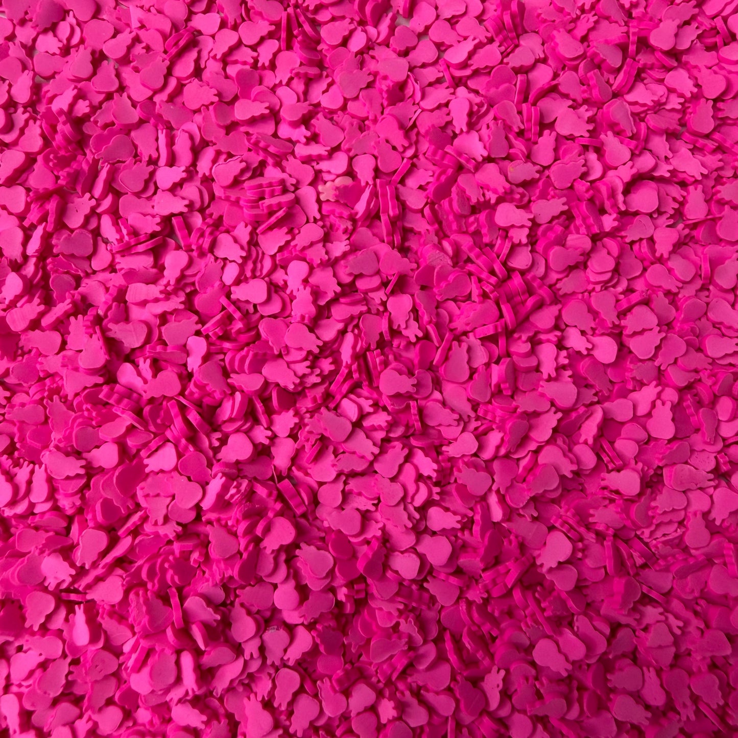 5MM Dark Pink Bunny Polymer Clay Sprinkle (NOT EDIBLE) D50-24